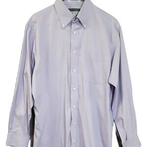 Enro Men's Dress Shirt 15.5, Non-Iron, 80's 2 Ply, Long Sleeve. Light Lavendar